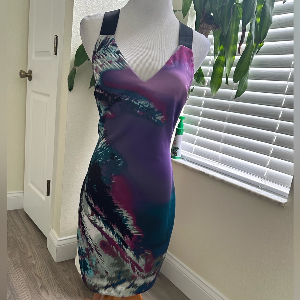 Bebe Sz. S Unique Cocktail Dress with Cutout Back